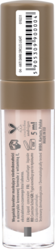 Tył wegańskiego korektora Smart Corrector Liquid Concealer 04 Light, beżowa nakrętka i kod EAN.