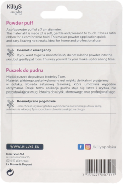 KILLYS Everyday ,puszki do pudru, zestaw,tył
