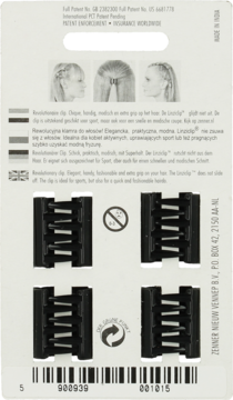 ZENNER Linziclip ,klamra do włosów mini,tył