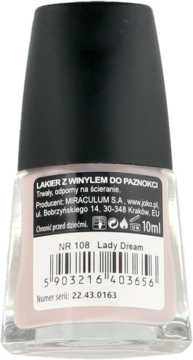 JOKO Find Your Colour ,lakier do paznokci, nr 108 Lady Dream,tył