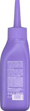Tył fioletowego peelingu kwasowego Neboa Trichological Care 100 ml, z czytelnym tekstem i aplikatorem.