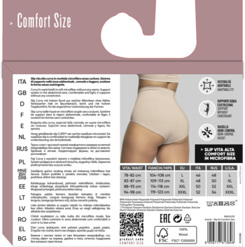 POMPEA Comfort Size ,figi damskie, Curvy, Skin, rozm. L,tył