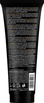Odżywka Syoss Intense Oleo w czarnej tubce, tył z czytelnym opisem 9% Oil-Nourish i listą składników.