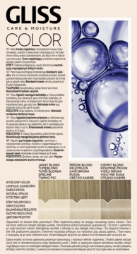 SCHWARZKOPF GLISS COLOR Care & Moisture ,rozjaśniacz do włosów, intensywny, nr L8,tył