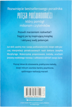 ŚWIAT KSIĄŻKI Joseph Murphy, C. James Jensen ,Potęga Podświadomości 2.0 Metody aktywujące Twój potencjał,tył