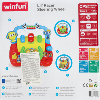 WINFUN ,interaktywna kierownica wyścigowa,tył