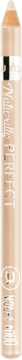 Jasna, beżowa wodoodporna kredka do oczu Miss Sporty Naturally Perfect 013 Soft Nude, pionowo, widok z przodu.