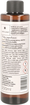 WITH LOVE Obfitość ,refill do dyfuzora z patyczkami zapachowymi, energia powietrza,tył