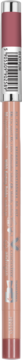 Wysuwana kredka do ust Latex Lip Pencil w odcieniu rose nude, widok z tyłu z rozmazanymi informacjami.