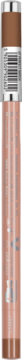 Latex Lip Pencil, automatyczna kredka do ust w odcieniu brązu, widok z przodu, ze srebrnymi elementami.