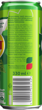 LIPTON ,niegazowany napój owocowo-herbaciany, Green,tył