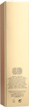 Bok złotego opakowania Elizabeth Arden 5th Avenue eau de parfum z widoczną listą składników.
