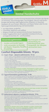 FLINK&SAUBER ,rękawice jednorazowe, rozm. M,tył