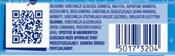 WRIGLEY'S ORBIT Peppermint ,guma do żucia, w drażetkach, o smaku miętowym, bez cukru,tył