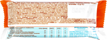 KINDER Bueno ,wafel pokryty mleczną czekoladą z mleczno-orzechowym nadzieniem,tył