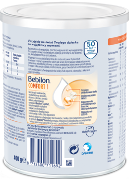BEBILON Comfort ,mleko modyfikowane dla niemowląt, od urodzenia,  1,tył