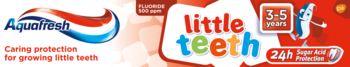 AQUAFRESH Little Teeth ,pasta do zębów dla dzieci, 3-5 lat,tył