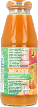 BOBO FRUT ,sok owocowo-warzywny na bazie naturalnych przecierów, po 5. miesiącu,lewa