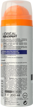 L'ORÉAL PARIS MEN EXPERT ,pianka do golenia, przeciw podrażnieniom,lewa
