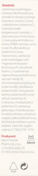 Tył opakowania suplementu Skrzypovita 40+ z czytelną listą składników i danymi producenta.