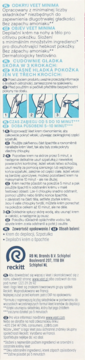 Szczegóły Veet Minima krem do depilacji, instrukcje użycia w 3 krokach, tekst w kilku językach.