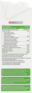 Tył opakowania napoju sojowego BIO Rossmann enerBio z tabelą wartości odżywczych i opisem ekologicznej uprawy.