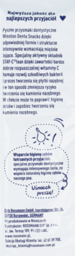 Winston Denta Snacks: opis przysmaków dentystycznych dla psów, z Stay-Clean™ i witaminą C na kamień nazębny.