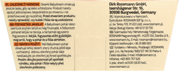 BABYDREAM ,kaszka manna z herbatnikami, po 10. m-cu życia,lewa