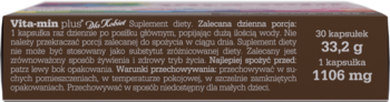 OLIMP LABS Vita-min Plus,kapsułki, kompleks witamin i chelatowanych minerałów, dla kobiet,lewa