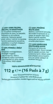 LAUDATIO Caffe Crema ,kawa mielona, palona, w saszetkach, 100% Arabica,lewa
