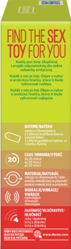 DUREX ,nakładka wibrująca, z wypustkami,lewa