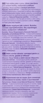 Multilanguage product description for Philips Natural baby bottle with anti-colic nipple on purple paper.