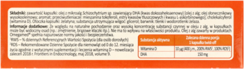 OMEGAMED baby+D ,krople w kapsułce twist-off, DHA z alg + witamina D, 0+, suplement diety,lewa