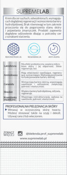 Bielenda Supremelab ochronno-odżywczy krem lipidowy, białe opakowanie, opis składników i działania, widok z przodu.