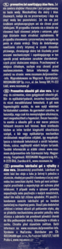 Granatowa etykieta z opisem Preventivo żelu nawilżającego Aloe Vera, bezolejowego, kompatybilnego z prezerwatywami.