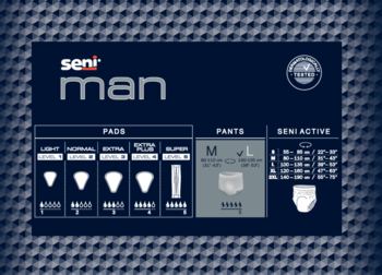 SENI MAN Pants ,bielizna chłonna, jednorazowa, rozm. L,lewa