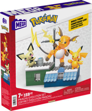 MEGA Pokemon ,zestaw klocków, ewolucja pikachu,lewa
