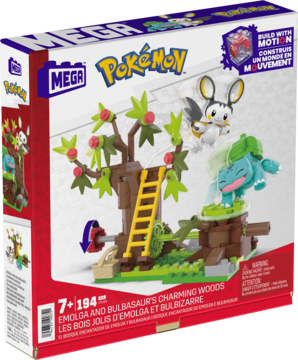 MEGA BLOKS ,zestaw klocków Pokemon zaczarowany las,lewa
