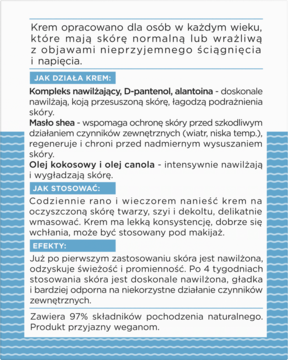 OMI ,krem do twarzy, nawilżająco-kojący, cera normalna i wrażliwa, na dzień i na noc,lewa
