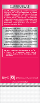 BIELENDA PROFESSIONAL SupremeLab Cellular,serum do twarzy, intensywnie przeciwzmarszczkowe,lewa