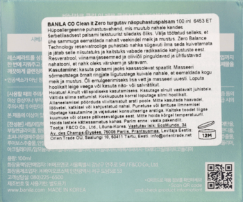 BANILA CO Clean It Zero ,balsam do demakijażu rewitalizujący,lewa