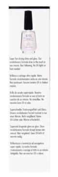 Szybkoschnący Top Coat Ardell w przezroczystej butelce z czarną nakrętką, widok z przodu na białym tle.