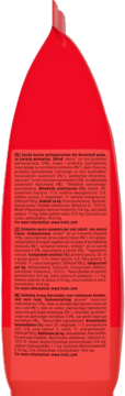 Tył czerwonego opakowania karmy Frolic Małe Rasy z Wołowiną 800g, z czytelnym składem produktu.