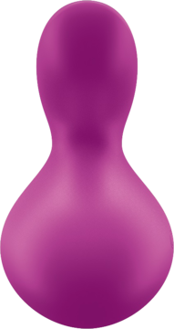 Fioletowy masażer intymny Viva La Vulva 3 o gładkiej, silikonowej powierzchni, widok z przodu.