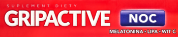 GRIPACTIVE Noc ,saszetki, Melatonina + Lipa + Wit.C, suplement diety,lewa