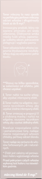 Toner OnlyBio Hair in Balance Mleczny Blond, biały tekst z opisem i instrukcją na różowej etykiecie.