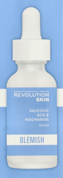 REVOLUTION SKINCARE Blemish ,serum do twarzy, z kwasem salicylowym i niacynamidem,lewa