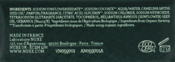 NUXE Bio Organic ,mydło w kostce do twarzy i ciała, z olejkiem z lnianki,lewa