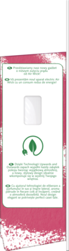 Biały elektryczny odświeżacz Air Wick Essential Oils z zieloną ikoną liścia, symbolizującą eko funkcje.