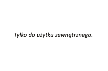 Instrukcja użycia Diptyque Vetyverio: czarny tekst 'Tylko do użytku zewnętrznego' na białym tle.